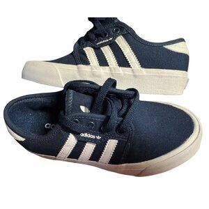 Adidas Navy/White Canvas Low-Top Sneakers Children Size 12K